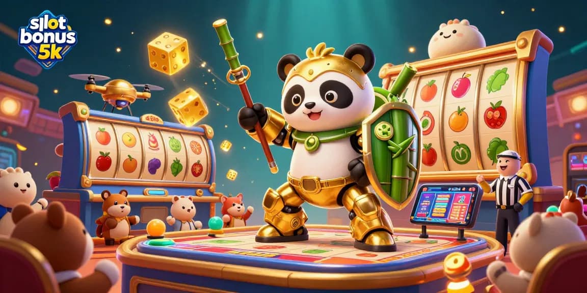 Experience the thrill of slots with featured slot bonus 5k in a vibrant gaming scene filled with excitement.
