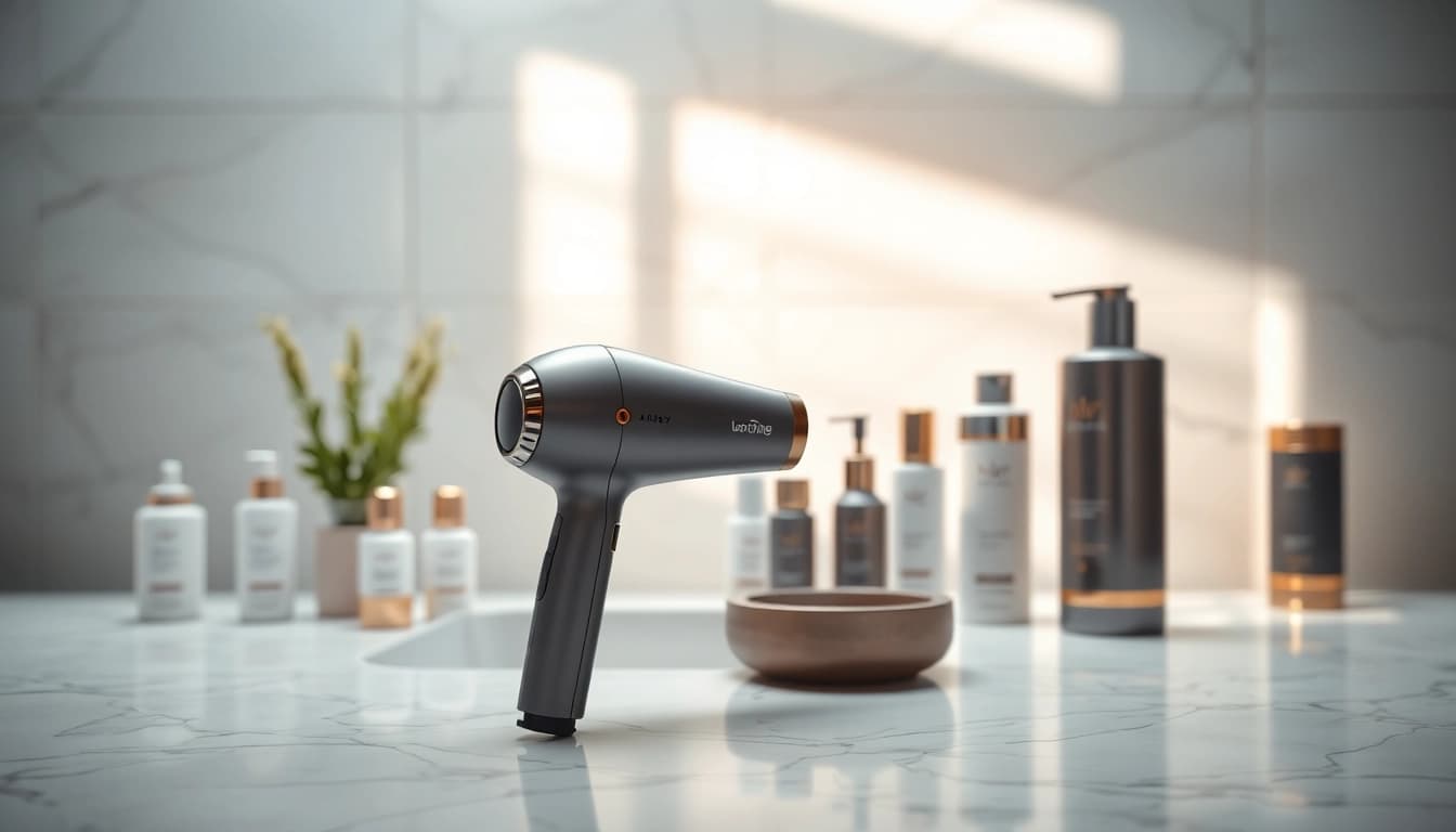 Enhance your style with the ionic hair dryer featuring advanced technology for fast drying.