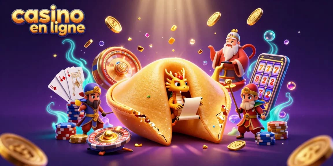 Accédez à une expérience de casino en ligne captivante avec des dragons et des pièces dorées.