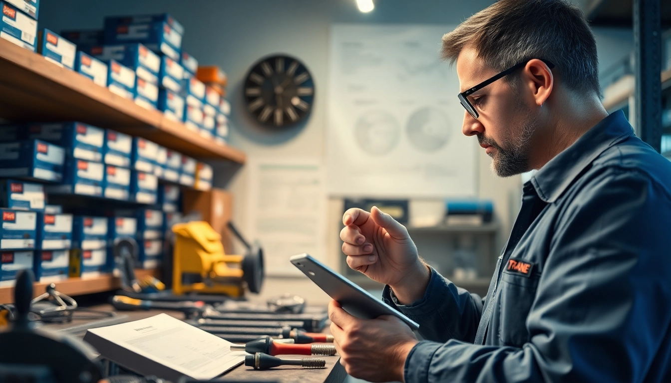 Find the best Trane parts dealer near me for expert HVAC technician support.