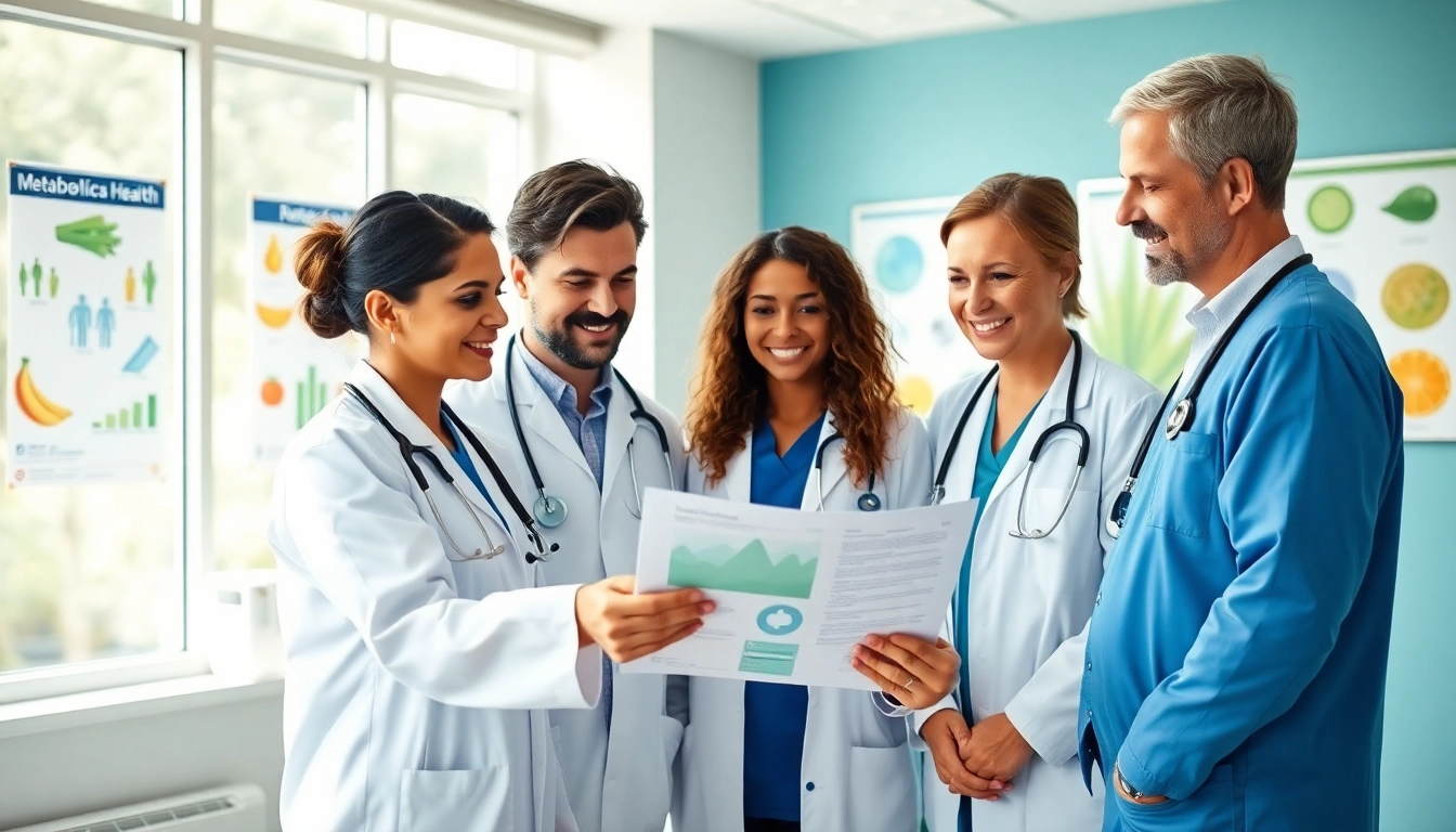 Healthcare team collaborating in a metabolic health clinic Sydney, promoting wellness and care