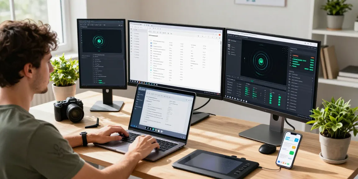 Using a free AI detector tool in a modern tech workspace