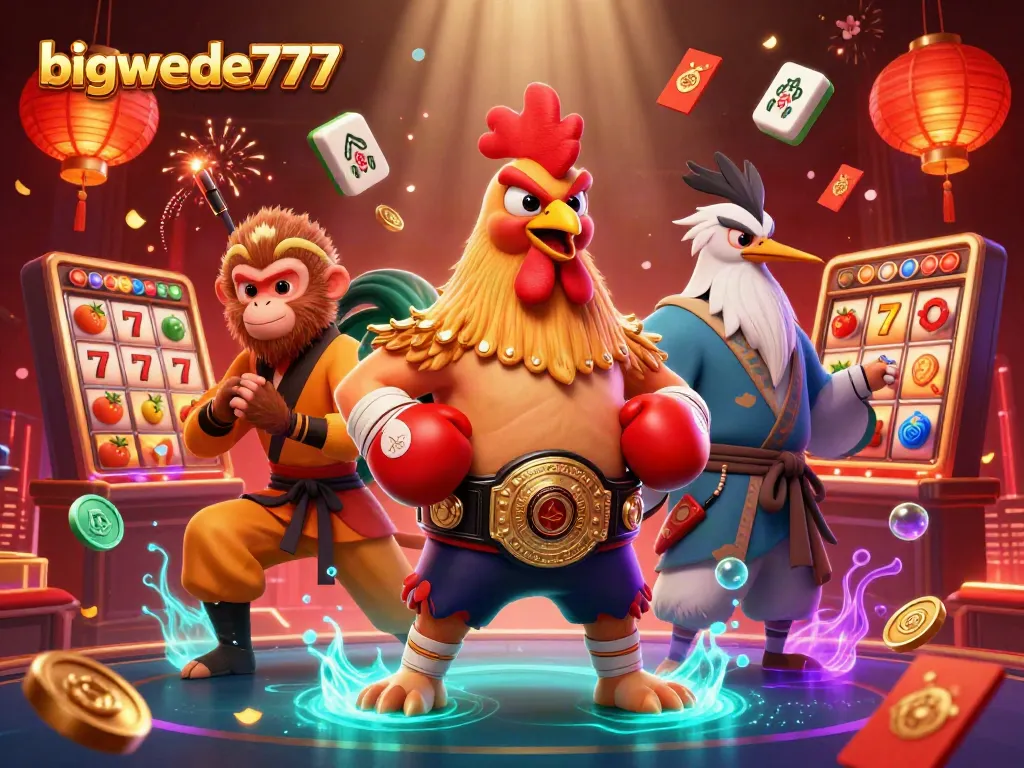Experience thrilling gameplay at bigwede777 with animated slot reels and vibrant casino action.