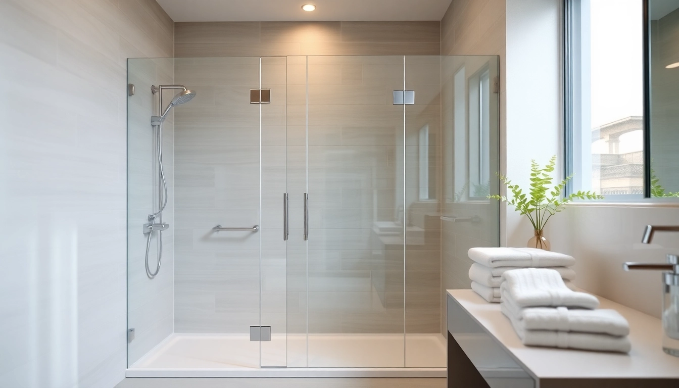 Enhance your space with a modern semi-frameless shower screen that offers elegance and functionality.