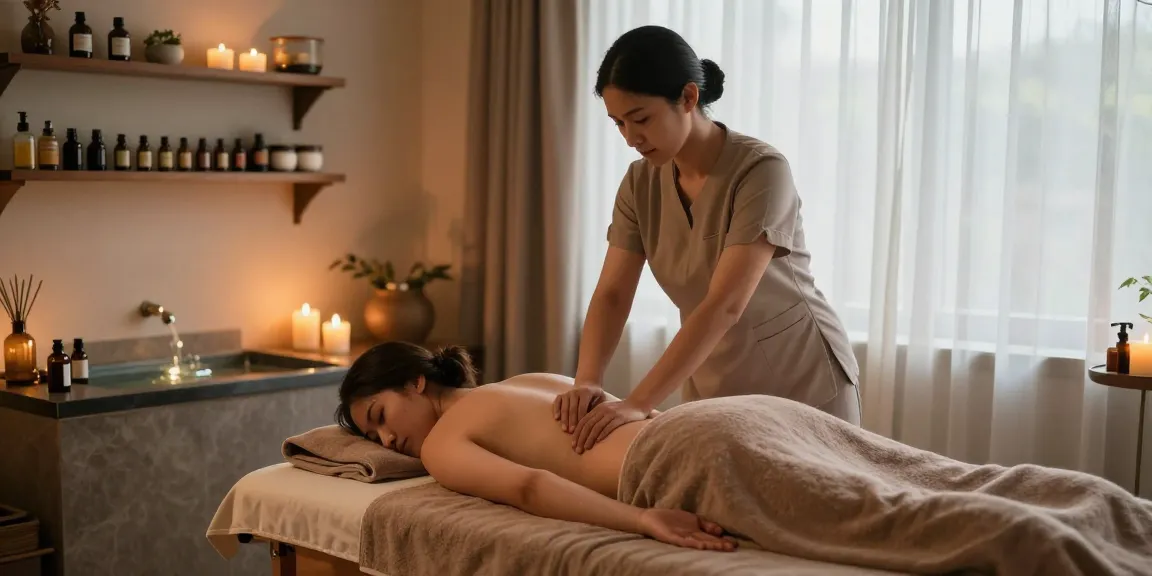 Swedish massage therapy session in a peaceful spa setting with soothing ambiance.