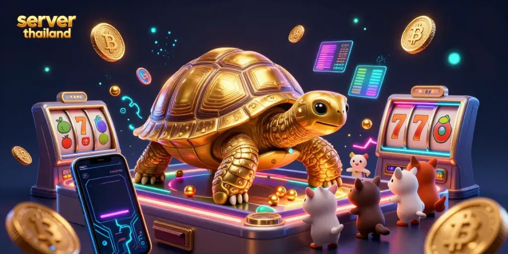 Experience thrilling gaming with the server thailand pinball machine scene full of lively animated characters.