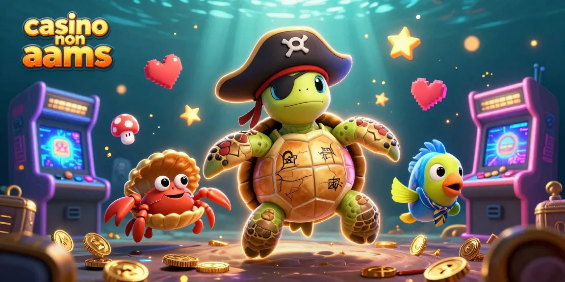 Scopri come i casino non AAMS offrono divertimento con una tartaruga pirata e tesori subacquei.