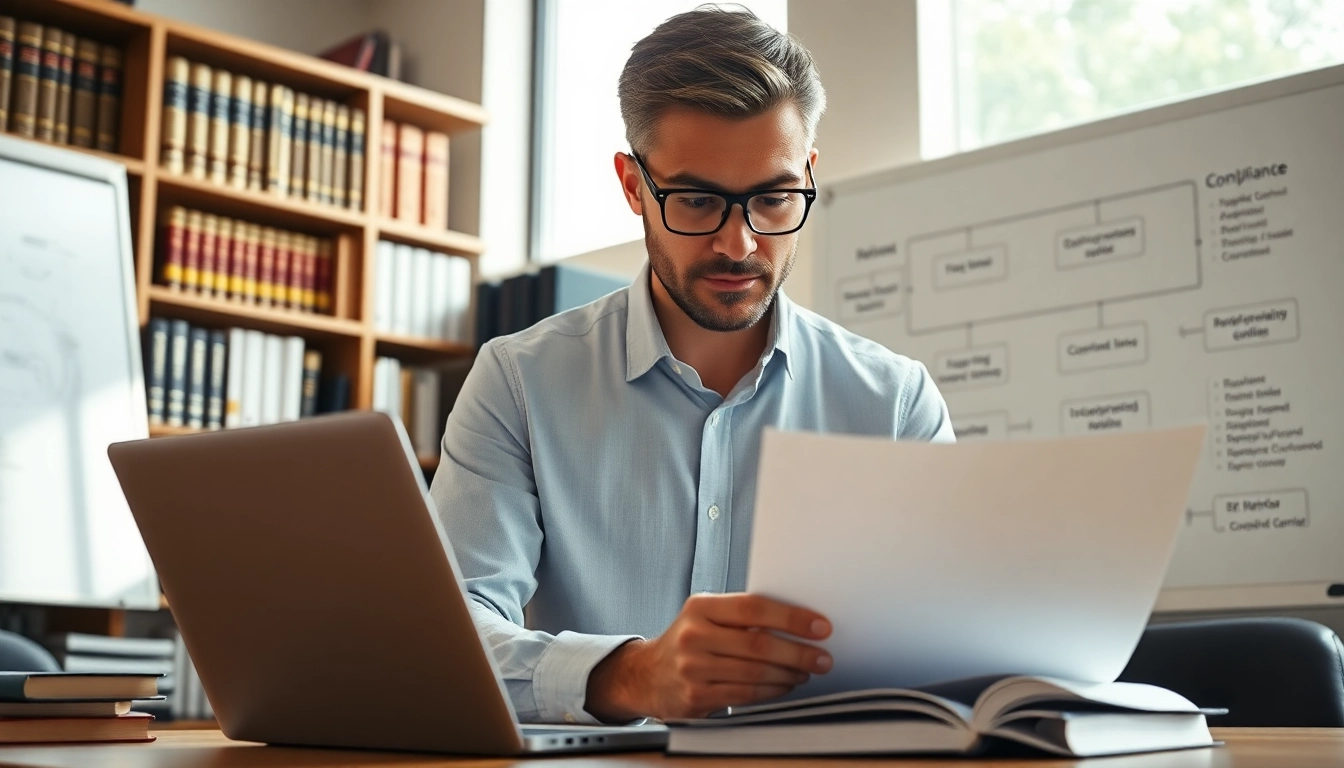An expert consultant reviewing documents on FCPA/DCAA/Flowdown/ITAR/EAR compliance.