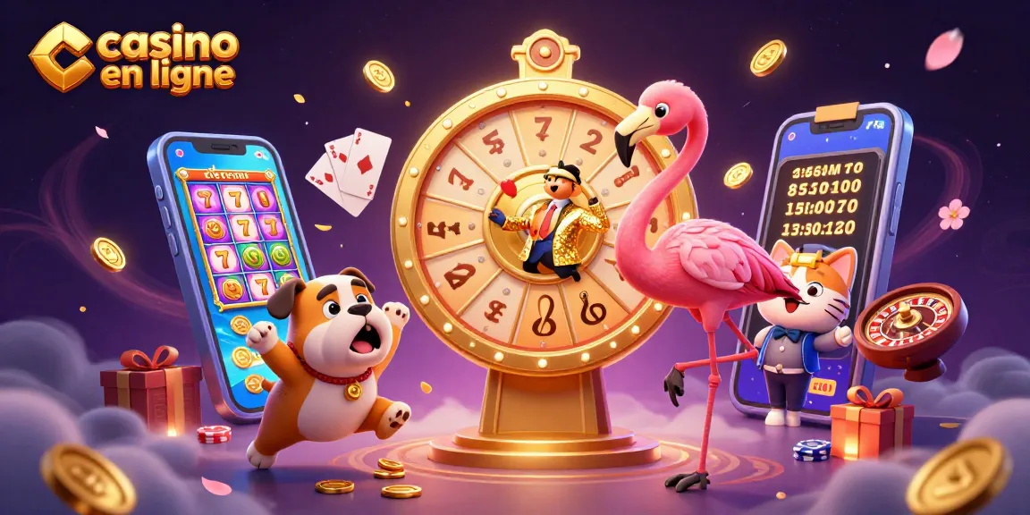 Faites tourner le jackpot au casino en ligne avec une ambiance festive et des personnages animés.
