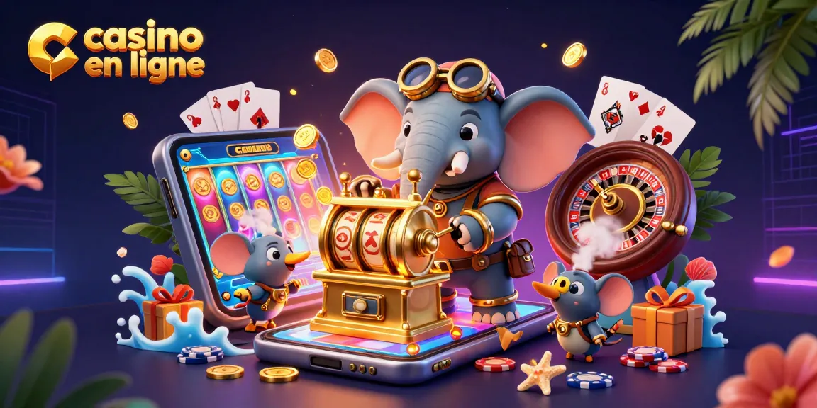 Découvrez les jeux captivants au casino en ligne avec un éléphant steampunk et des éléments de jeu dynamiques