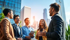 Explore exciting job in chicago opportunities with diverse professionals engaged in discussion.