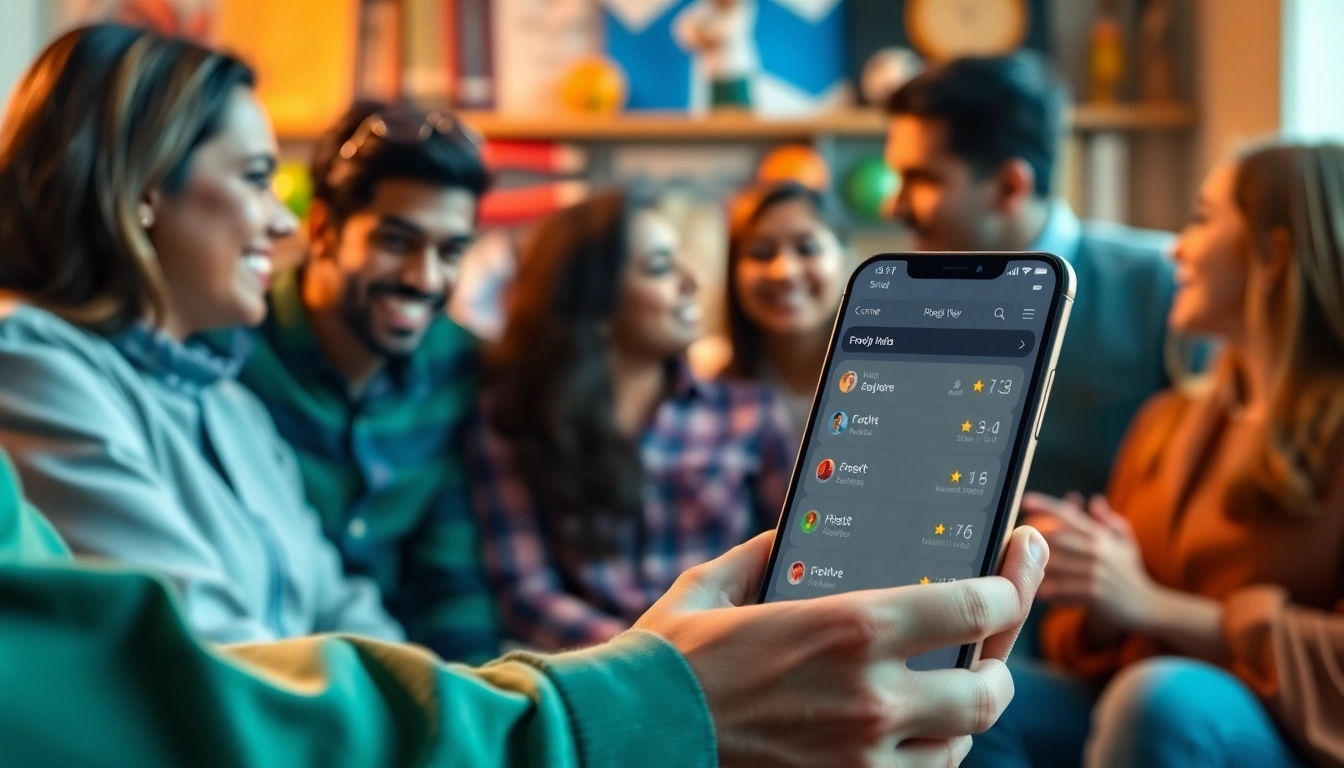 Engaging with online sportsbooks India through a mobile device amidst a vibrant sports betting community.