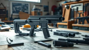 Assemble the pf940v2 frame on a well-lit workbench with precision tools and blueprints.