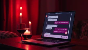 Engaging conversation with an nsfw ai chatbot in a cozy, intimate setting.