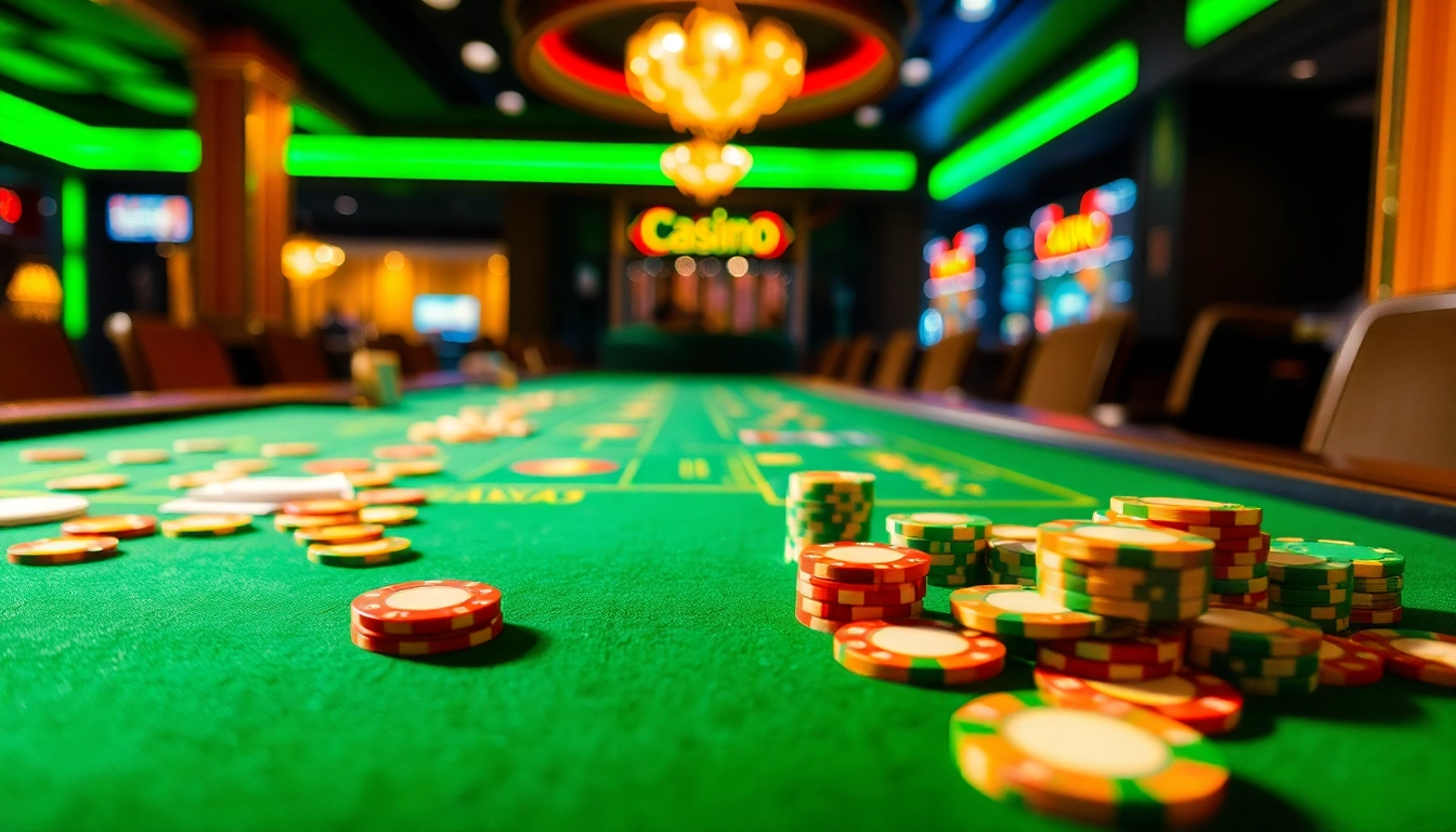 Vibrant gaming table featuring chips and cards, representing reddit csgo gambling sites attraction.