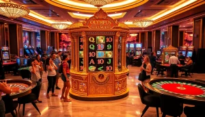 Rasakan putaran mendebarkan pada Olympus Slot dalam suasana kasino mewah dengan sensasi permainan yang hidup.