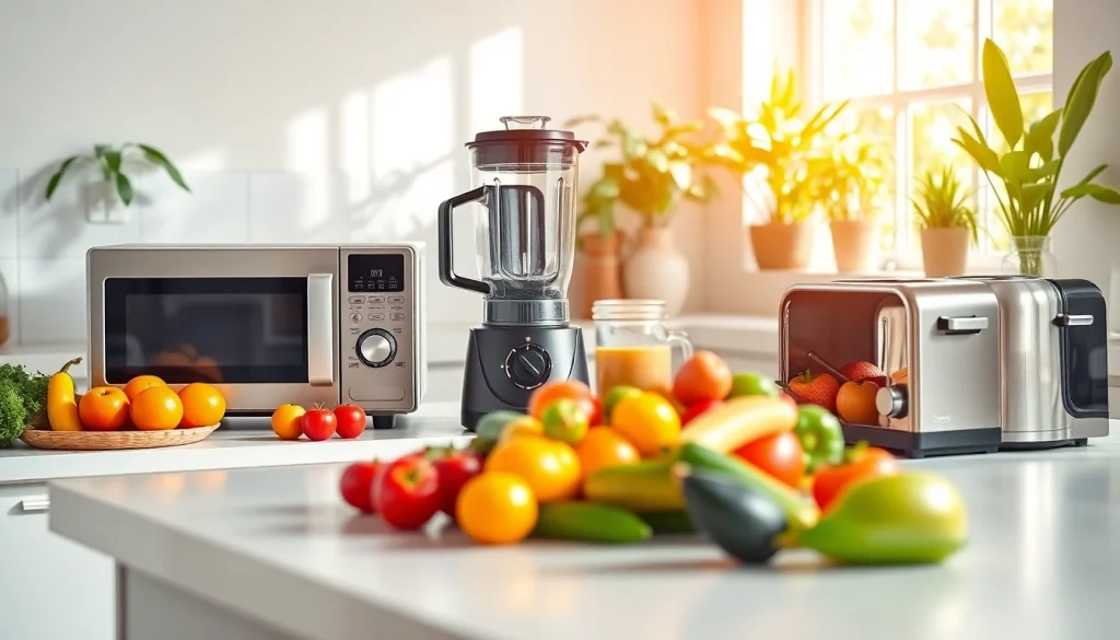 Affordable appliance lineup showcasing stylish kitchen equipment for practical cooking.