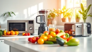 Affordable appliance lineup showcasing stylish kitchen equipment for practical cooking.