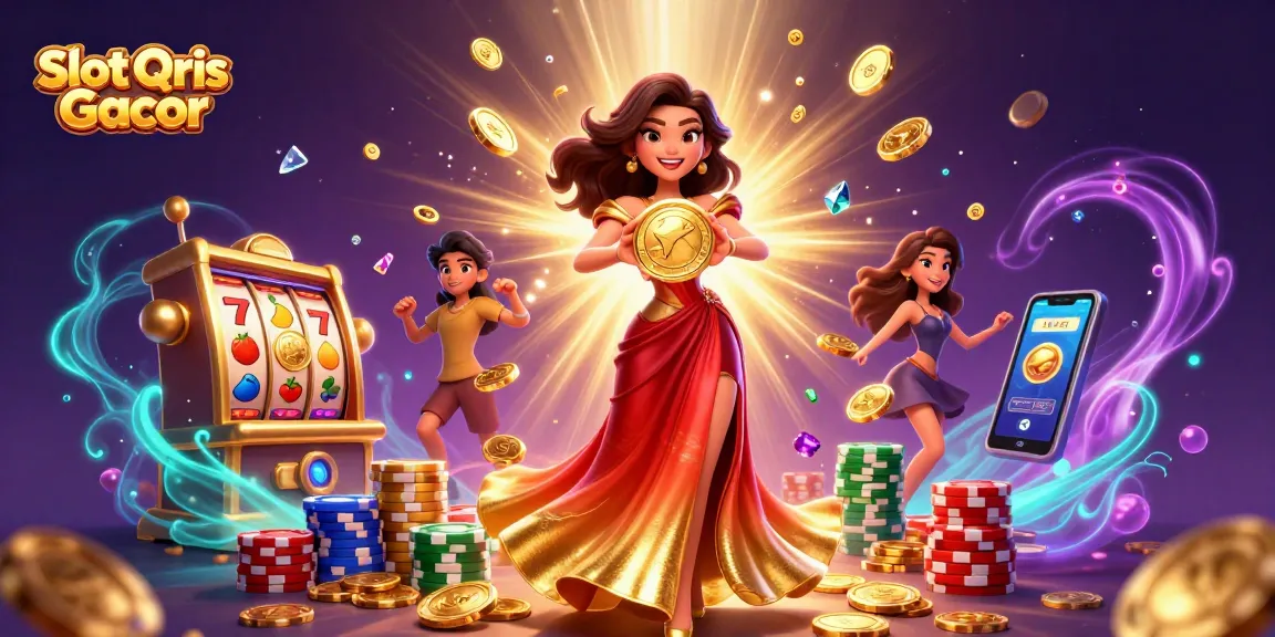 Experience the thrill with Slot Qris Gacor and witness stunning jackpots amidst dazzling casino elements.