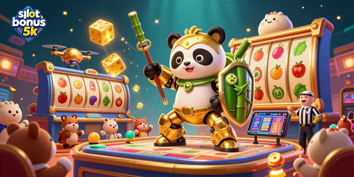 Experience the thrill of slots with featured slot bonus 5k in a vibrant gaming scene filled with excitement.