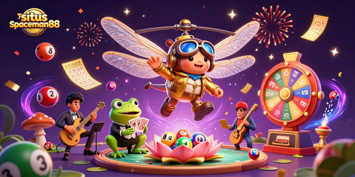 Experience exciting gaming at situs spaceman88 with vibrant casino scenes and engaging characters.